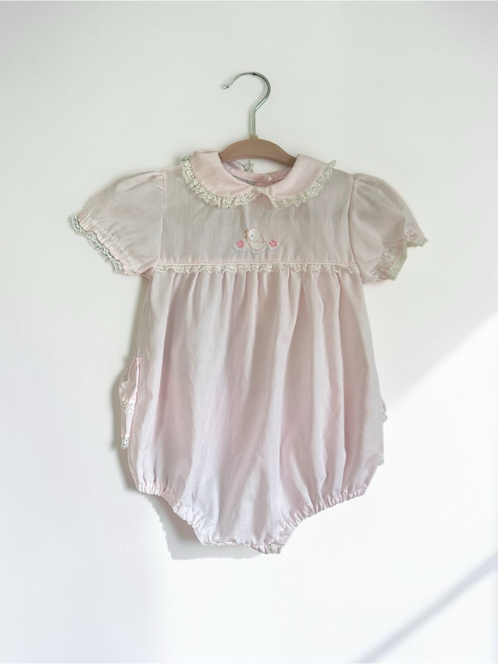Vintage Alexis Baby Girl Bubble, 6 months, Heirloom Baby Romper